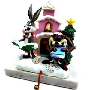 Looney Tunes Bugs Bunny Taz Tasmanian Devil Stocking Holder Hanger Christmas 96